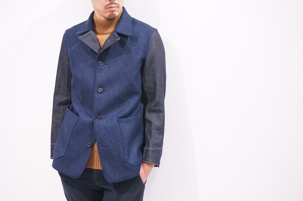 The FRANKLIN TAILORED / melton denim cover all,他BROWN by 2-tacs