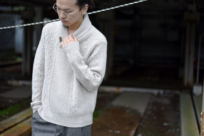 comm.arch-Cable Shawl Neck P/O- | twelve blog