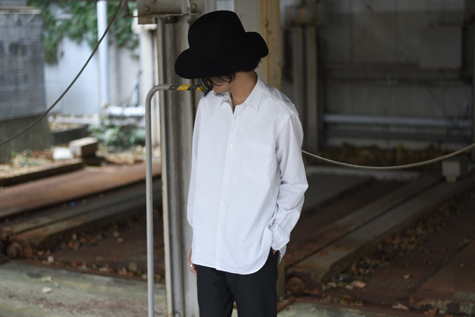 格安店COMOLI ダブルフロントシャツ size1 WHITE コモリ Sサイズ