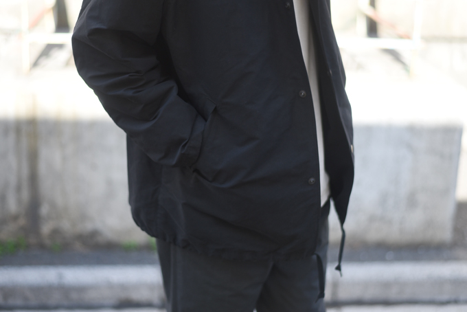 COMOLI-Coach Jacket & Silk Cardigan- | twelve blog