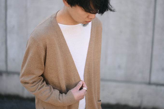 COMOLI-Coach Jacket & Silk Cardigan- | twelve blog