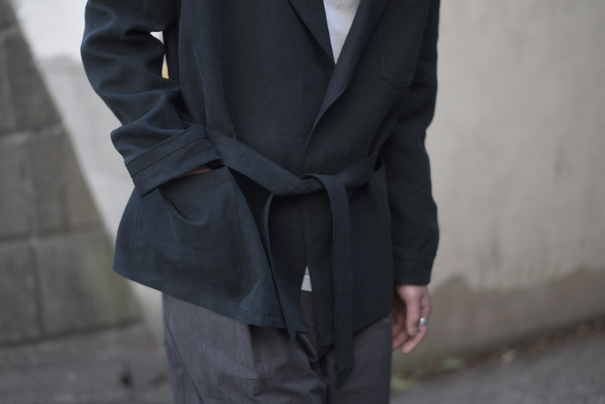 Auralee washed linen on sale jacket