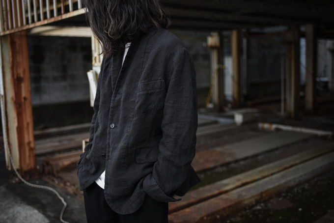 GARMENT REPRODUCTION OF WORKERS × twelve -Linen Quasimodo Jacket