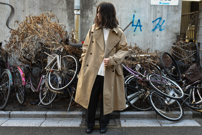 AURALEE FINX POLYESTER BIG TRENCH COAT 3 - トレンチコート