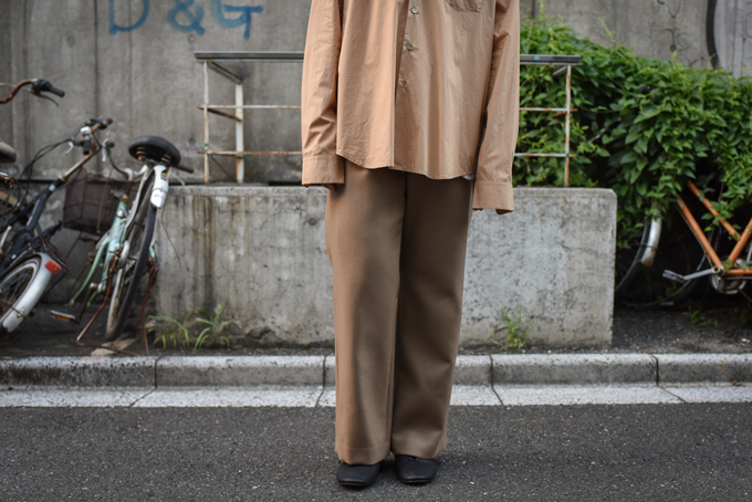 6,880円AURALEE / LIGHT MELTON WIDE SLACKS