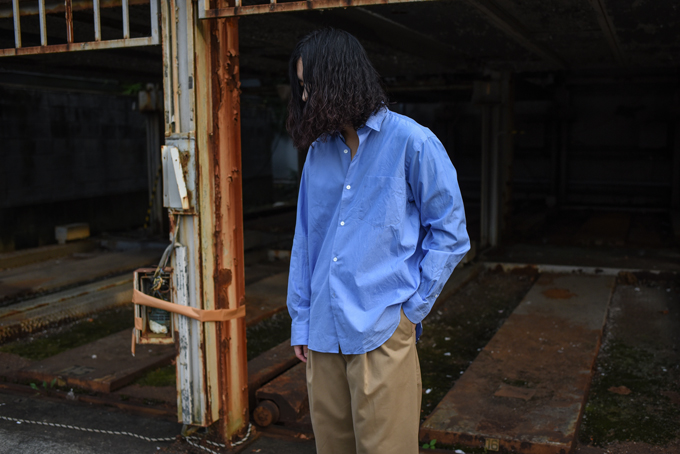 COMOLI -COMOLI Shirt & Band Collar Shirt- | twelve blog