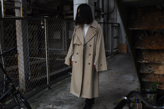 激安先着 stein 19aw LAY OVERSIZED OVERLAP COAT トレンチコート