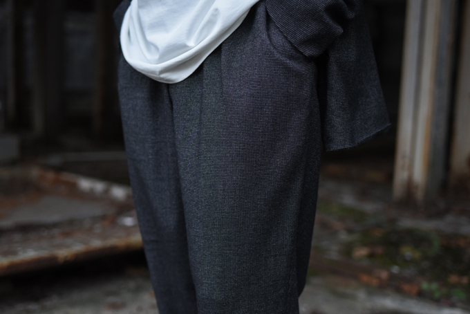 COMOLI -Wool Silk Double Chester Coat & Tapered Pants- | twelve blog