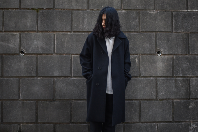 AURALEE -Wool Silk Melton Soutien Collar Coat- | twelve blog