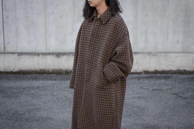 YOKE -Double Jquard Knit Bal Collar Coat- | twelve blog