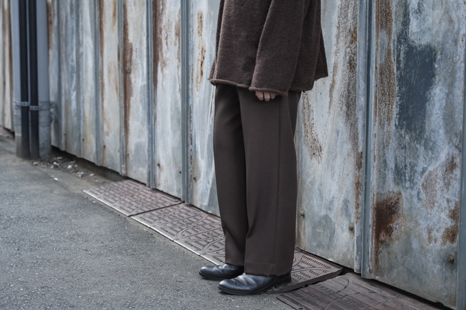 WIRROW -Wool Gabardine Straight Slacks- | twelve blog