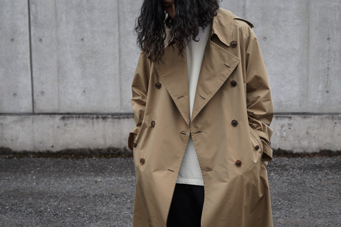 AURALEE -Finx Polyester Big Trench Coat- | twelve blog