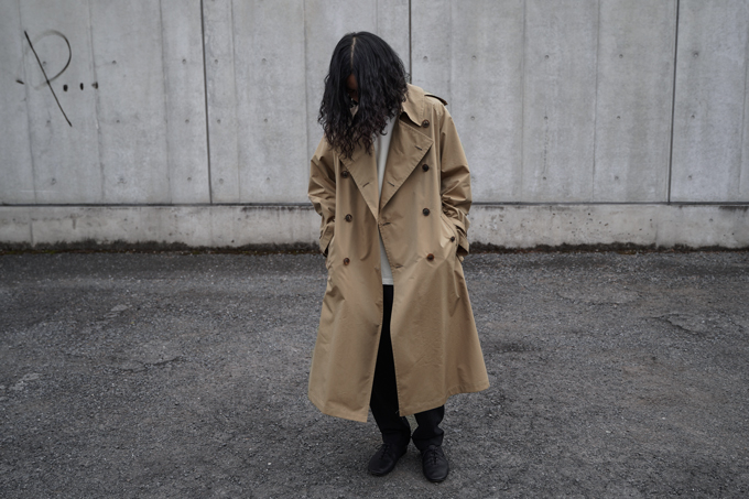 AURALEE -Finx Polyester Big Trench Coat- | twelve blog