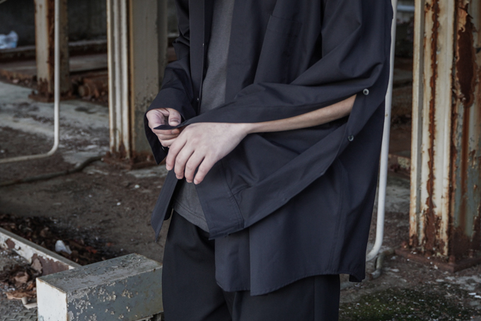 stein Fly Front Sleeve Oversized Shirt - シャツ