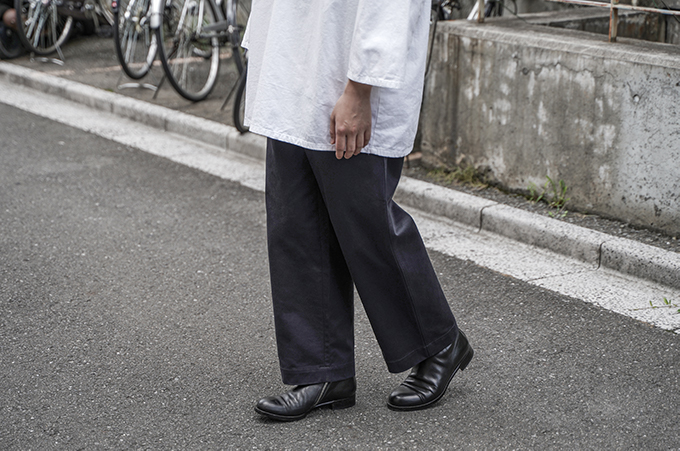 8,510円AURALEE WASHED FINX CHINO WIDE PANTS