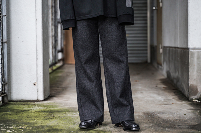 訳あり】 AURALEE light melton wide slacks サイズ3 スラックス 