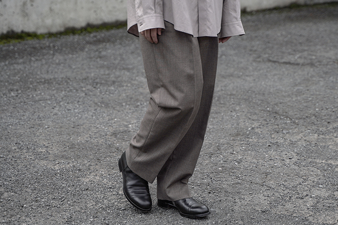 AURALEE BLUEFACED WOOL WIDE SLACKS 4 - スラックス