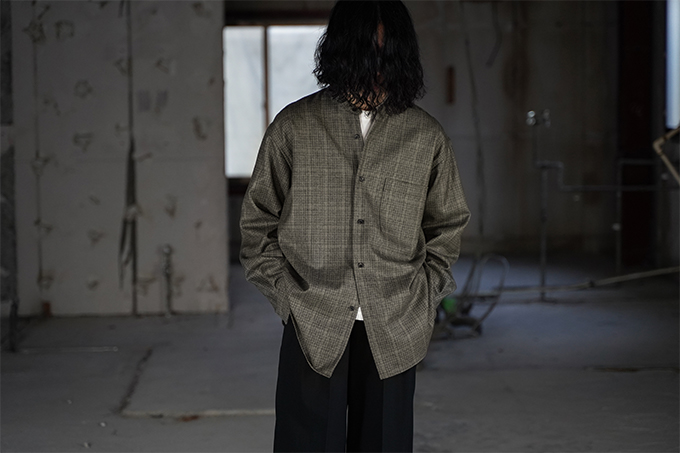 WIRROW -Check Wool Stand Collar Shirt & Boxi Jacket- | twelve blog