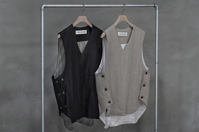 POLYPLOID VEST B BLACK - ベスト