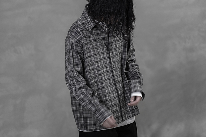 シャツWASHABLE SUPER LIGHT WOOL CHECK SHIRTS ３ - シャツ