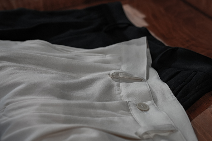 WIRROW -Cotton Twill Tuck Pants- | twelve blog