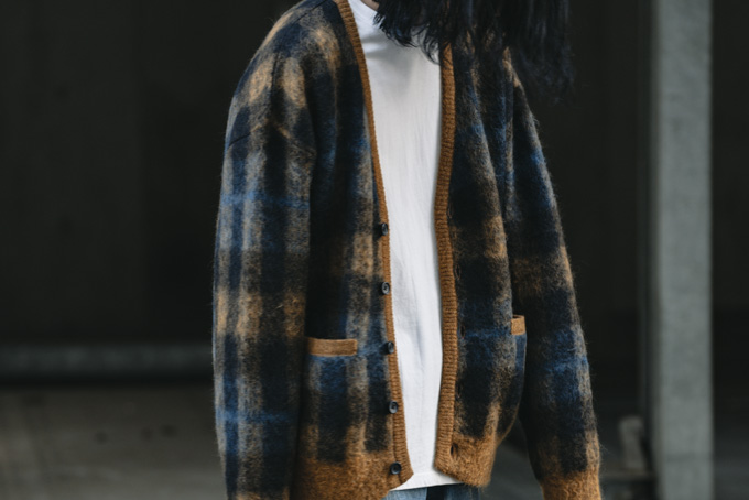 メンズstein 22ss KID MOHAIR CARDIGAN - カーディガン