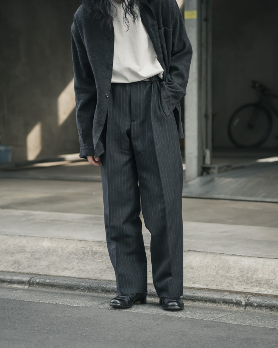 アプレッセ Wide Tapered Trousers KHAKI 2 - スラックス