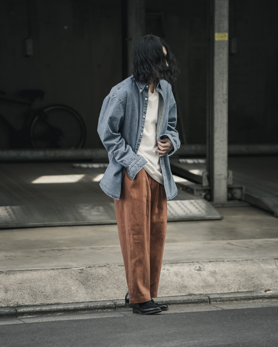 beautyandyouth≪最終お値下げ≫One-tuck Wide Tapered Pants