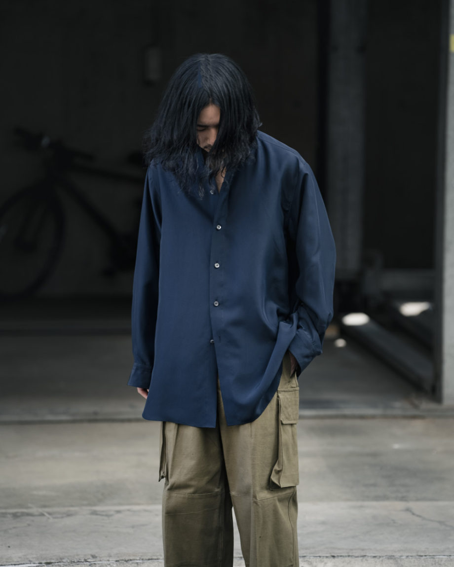 MAATEE&SONS -Silk Band Collar Shirt- | twelve blog