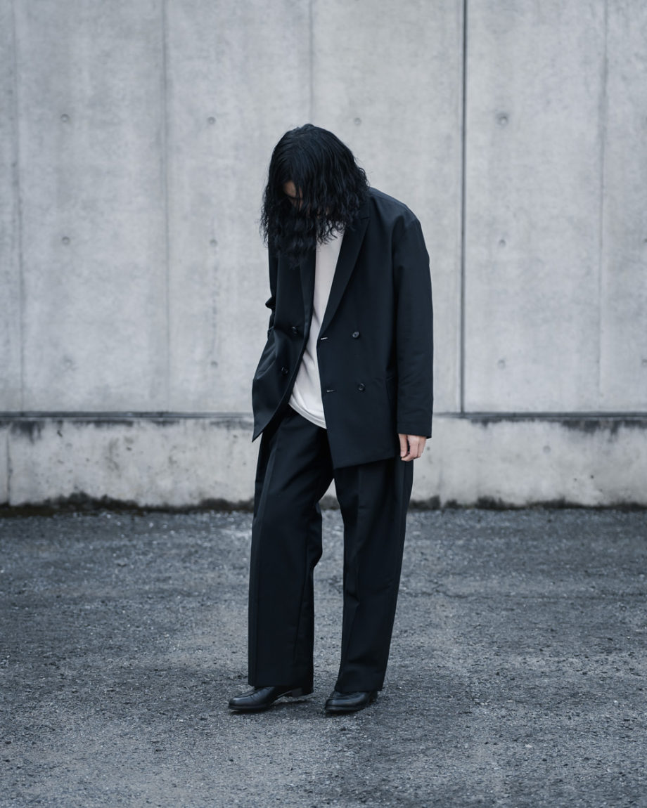 POLYPLOID -Double Breasted Suit Jacket, Wide Tapered Pants