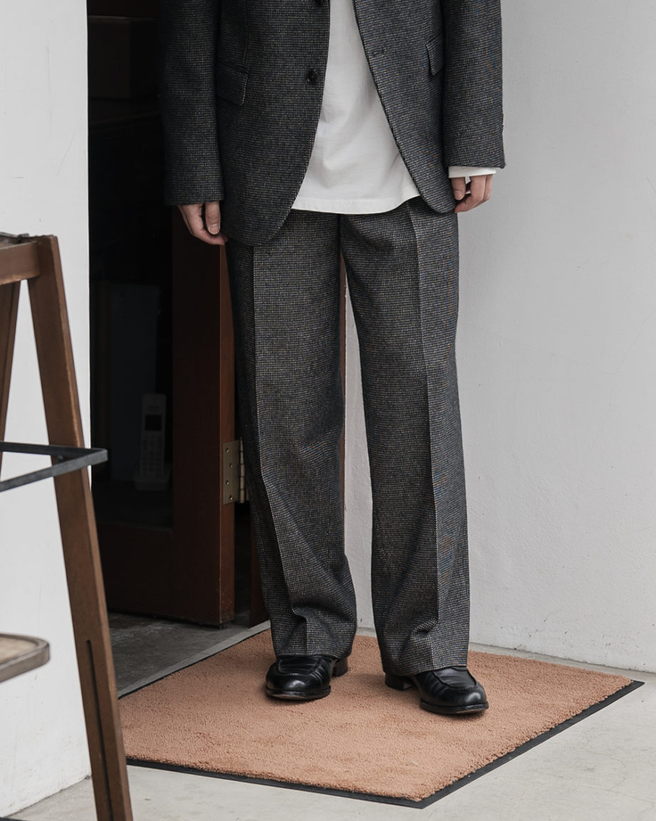 AURALEE Organic Tweed Two-Tuck Slacks - スラックス