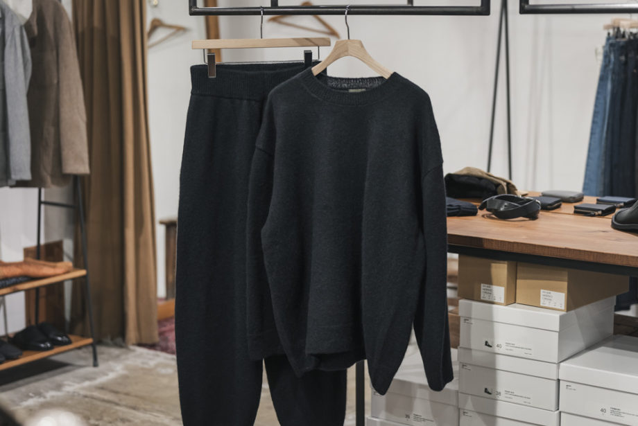 WIRROW -Alpaca Wool Wide Knit Pullover, Knit Pants- | twelve blog