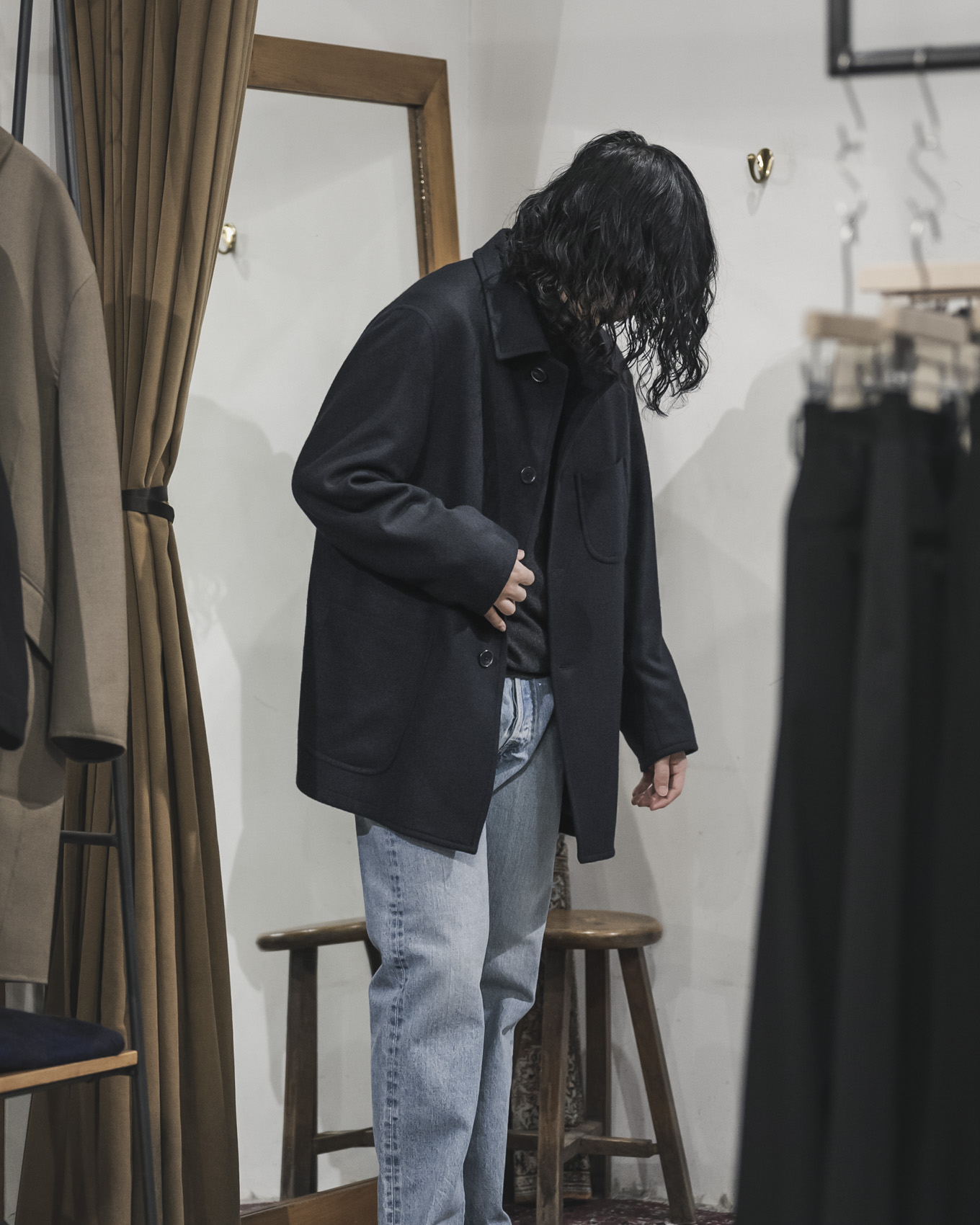 2024ss A.PRESSE Cashmere Flannel Jacket - ジャケット・アウター