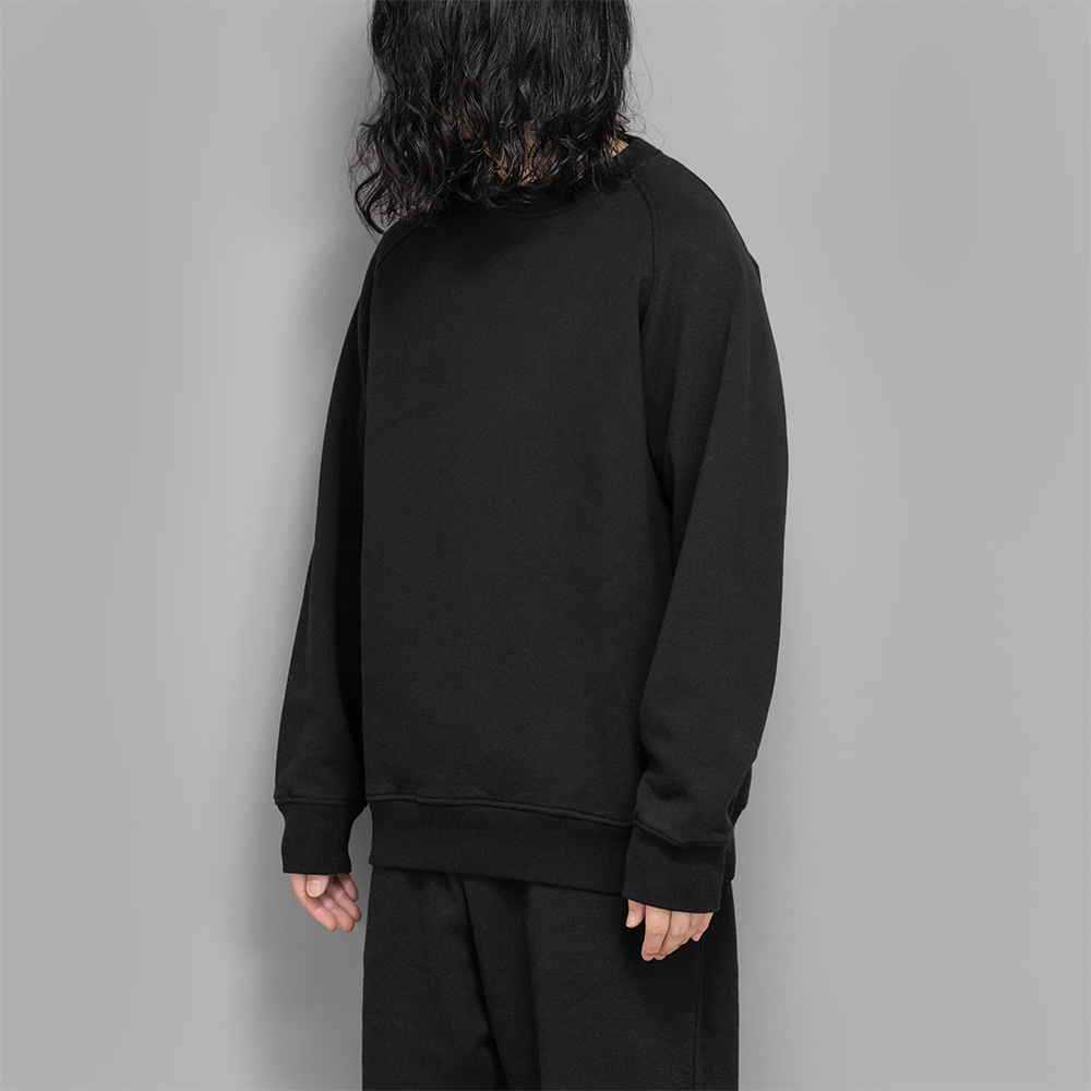 COMOLI 24AW コットン裏毛クルーネック Black 4 COMOLI / コットン裏毛 クルーネック | twelve