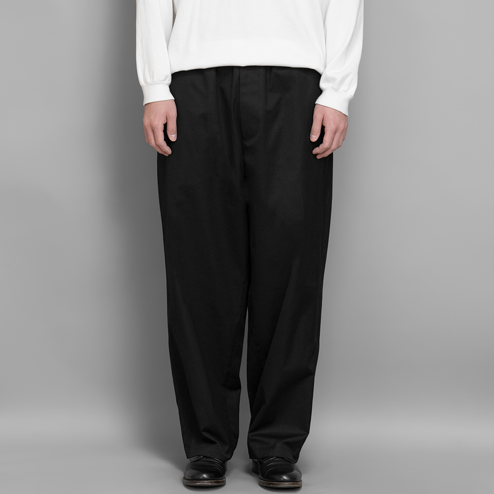 stein / Drawstring Wide Trousers (C-Black)