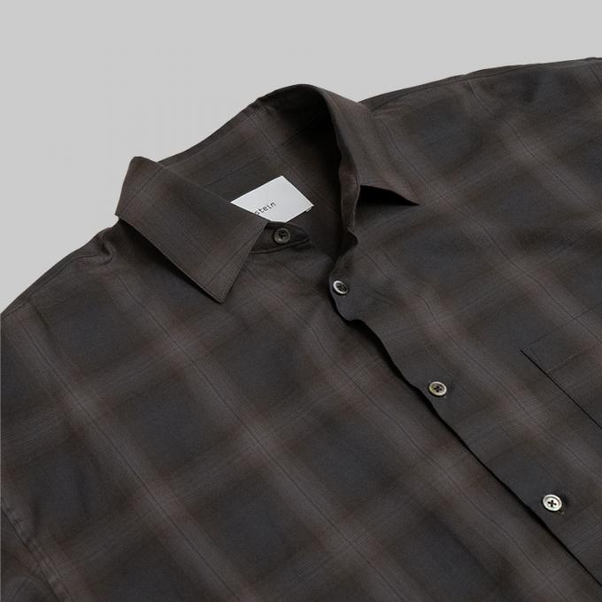 stein / Oversized Down Pat Shirt (Ombre Check Khaki) | twelve