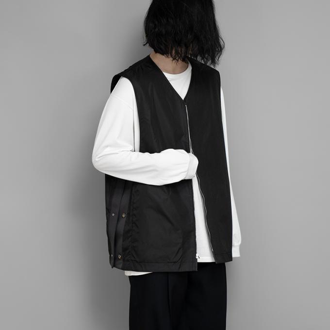 stein / Wool Gabardine Combination Vest | twelve