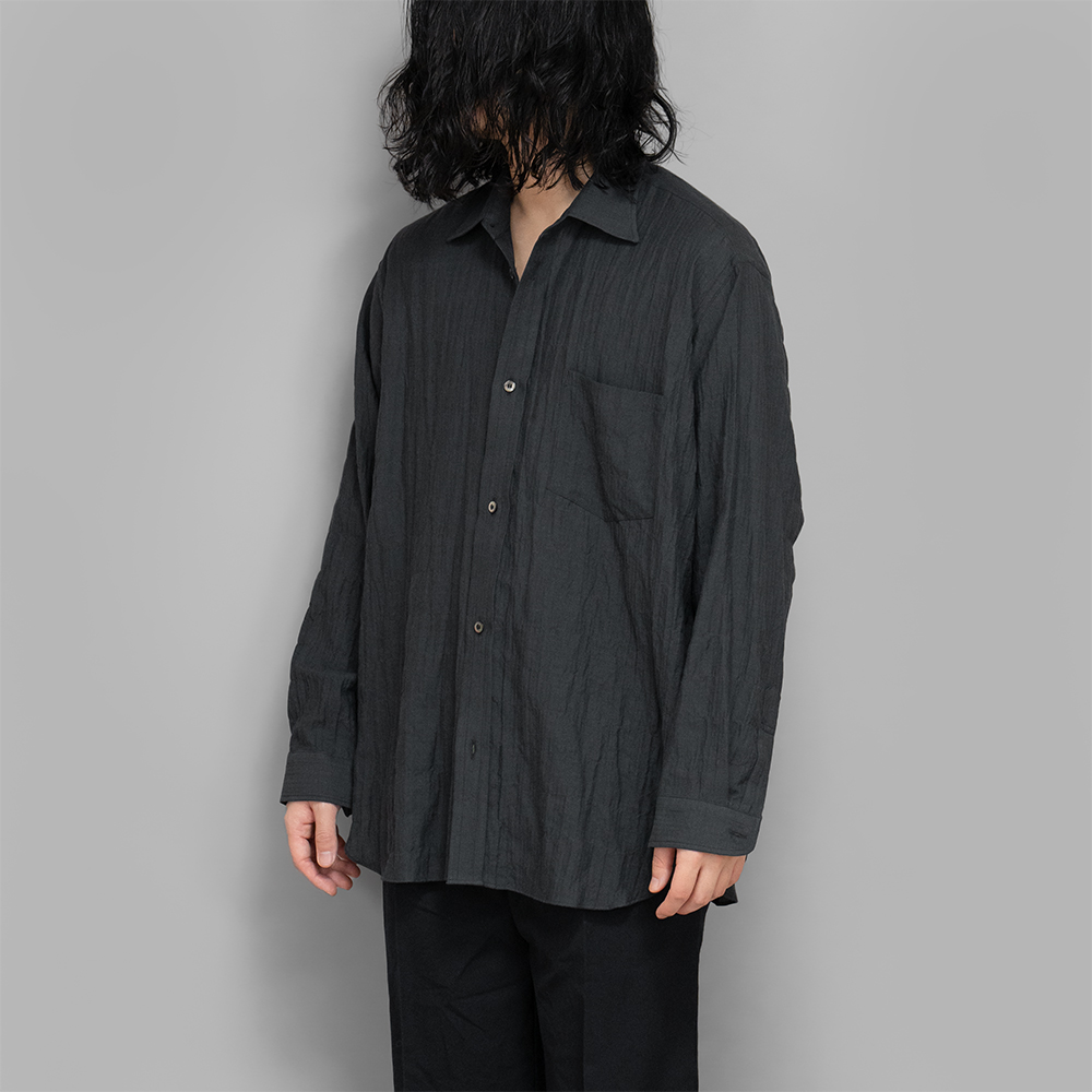 ENCOMING / Classic Long Sleeve Shirt (Dark Grey)