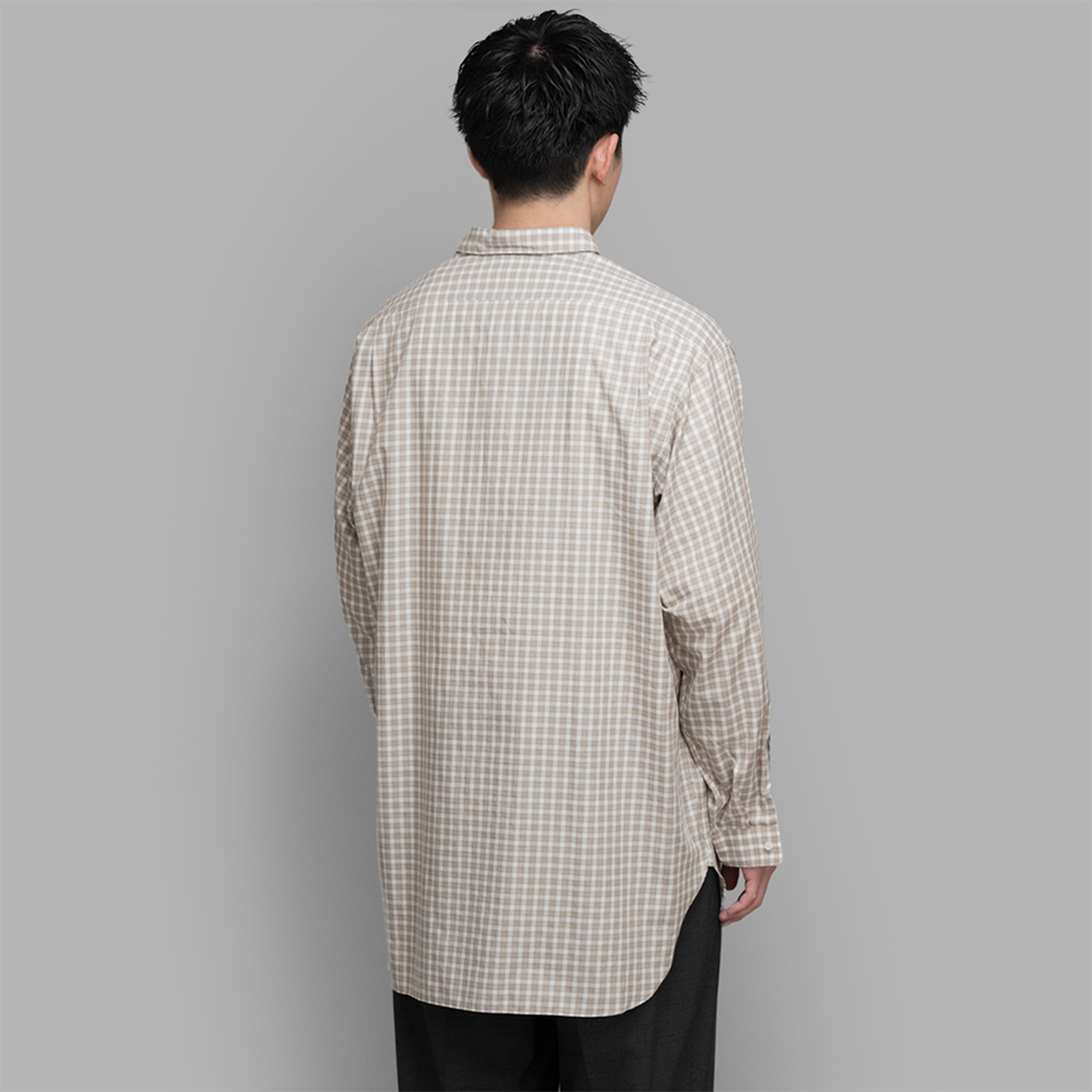 A.PRESSE / Pullover Granpa Shirts (Brown) | twelve