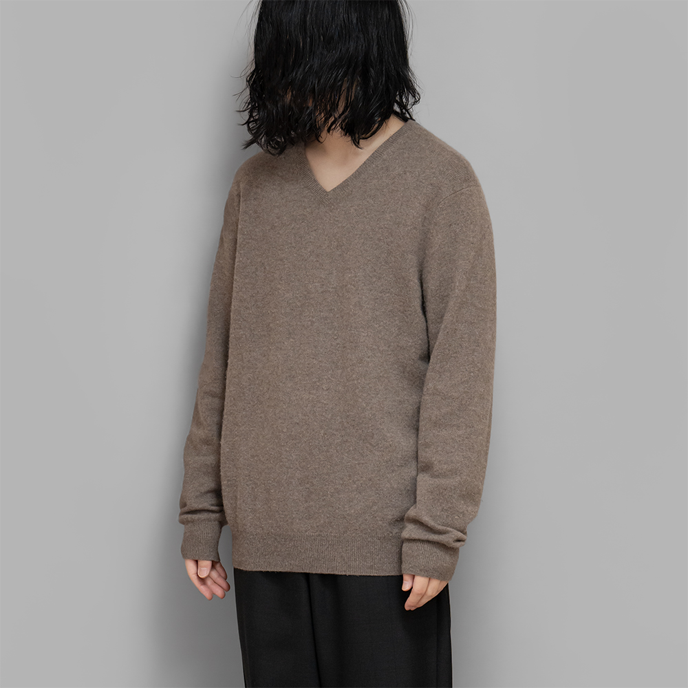 USED / Cashmere V Knit (Beige)