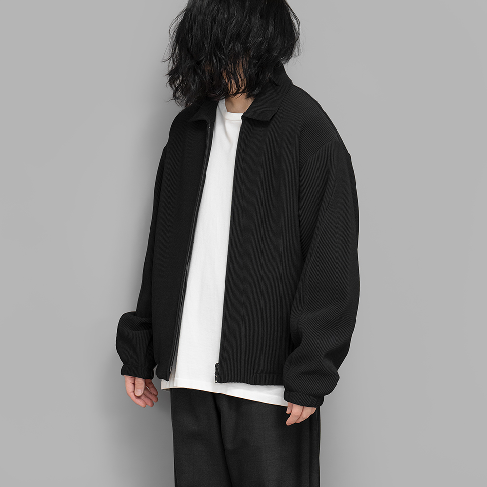 ssstein / Gradation Pleats Twist Sleeve Zip Jacket