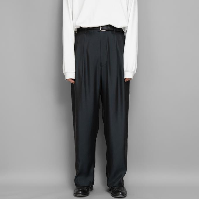 stein / Cupro Wide Easy Trousers (Black) | twelve