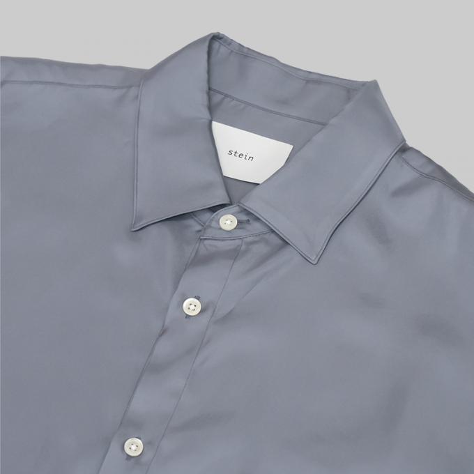 stein / Oversized Cupro LS Shirt (Blue Gray) | twelve