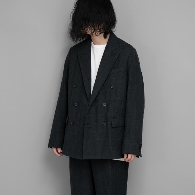 A.PRESSE / Double Breasted Jacket (Charcoal)