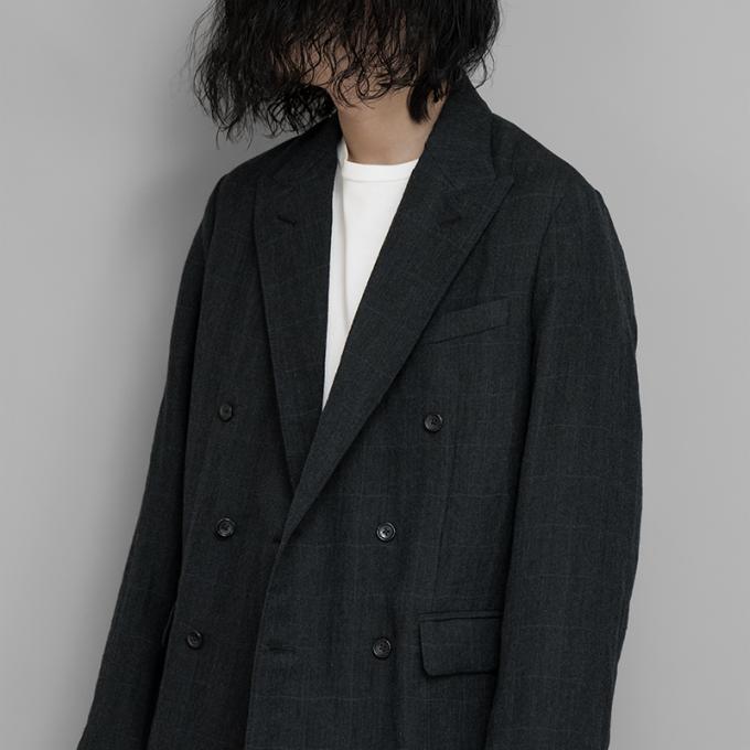 A.PRESSE / Double Breasted Jacket (Charcoal)