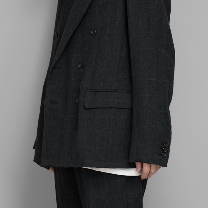 A.PRESSE / Double Breasted Jacket (Charcoal) | twelve