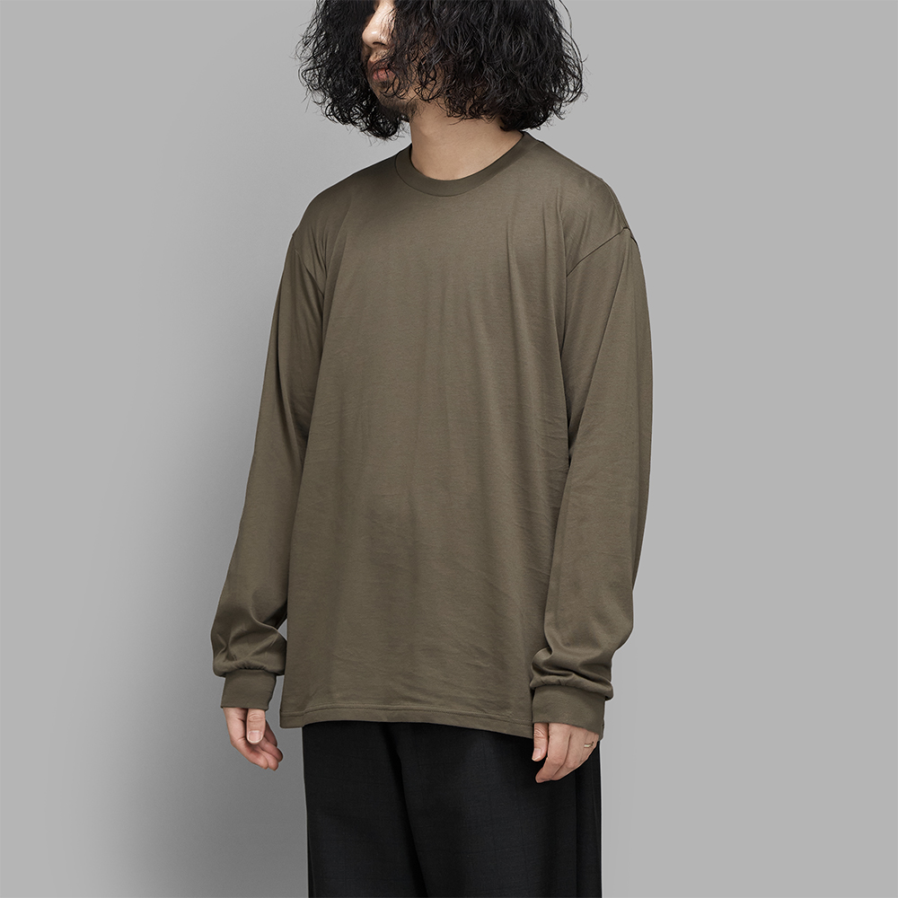 ssstein / Suvin Cotton Basic LS Tee (Khaki)