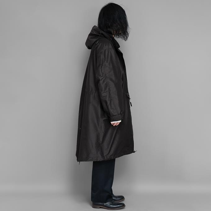 COMOLI / コットンシルク フーデッドコート | twelve