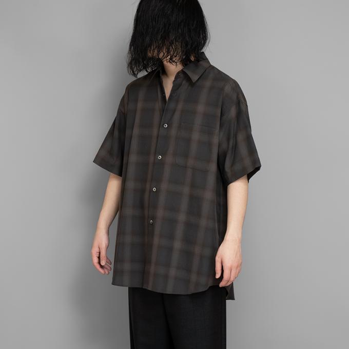 stein / Oversized SS Shirt (Ombre Check Khaki)