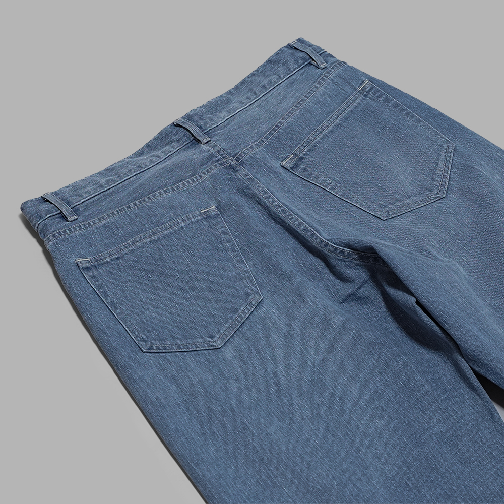 AURALEE / Selvedge Faded Light Denim Wide Pants | twelve